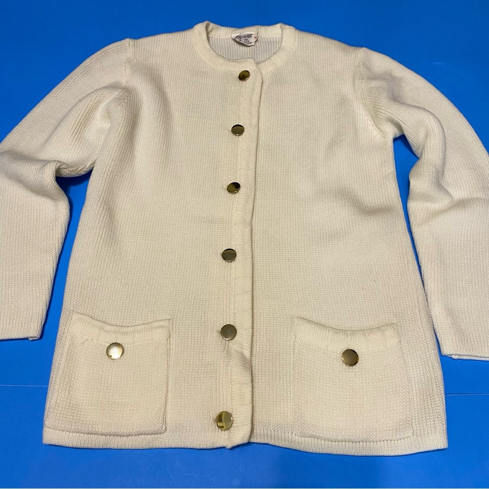Haymaker vintage preppy school sweater size 36/large - Picture 3 of 6